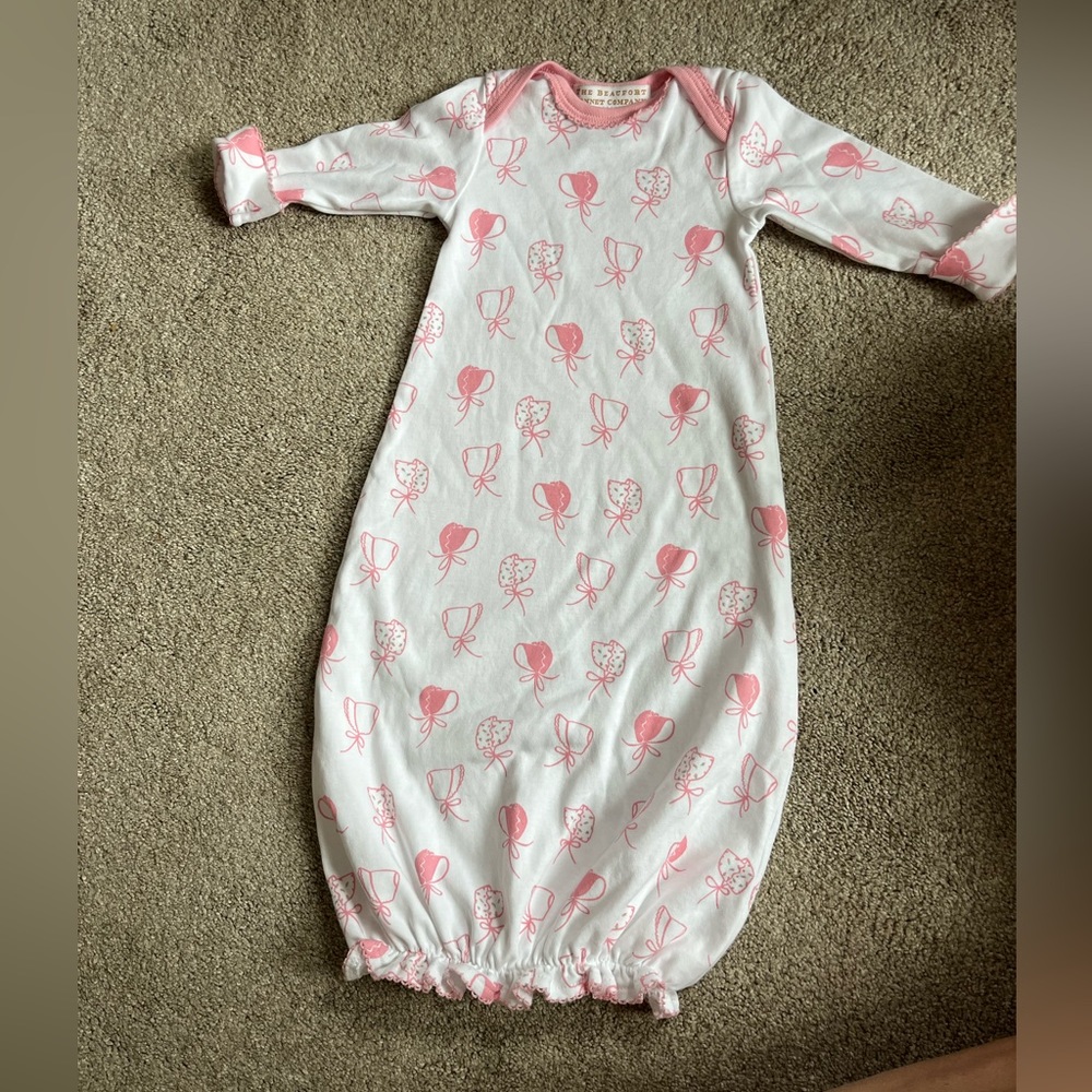 Beaufort Bonnet Company Sadler Sack Gown (0-3 months) Bonnet Print
